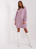 Light Purple Oversize Knit Dress