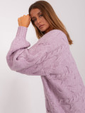 Light Purple Oversize Knit Dress