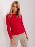 Red Classic Striped Sweater