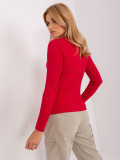 Red Classic Striped Sweater