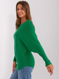 Green Oversize Sweater with Viscose