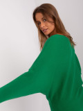 Green Oversize Sweater with Viscose
