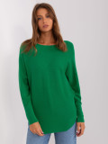 Green Oversize Sweater with Viscose