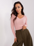 Light Pink Classic Knit Sweater