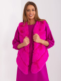 Fuchsia Fur Vest with Lining
