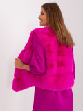 Fuchsia Fur Vest with Lining