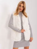 Ecru Women's Fur Vest