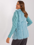 Mint Fur Vest with Lining
