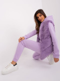 Light Purple Women's Faux Fur Vest
