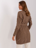 Brown Cardigan with Belt