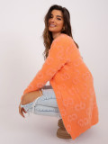 Orange Cardigan with Pockets