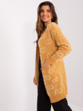 Camel Women's Cardigan with Pattern