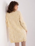 Light Beige Women's Knitted Cardigan