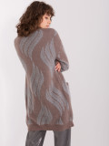 Dark Brown Knitted Cardigan
