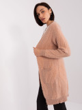 Women's Peach Cardigan with Pockets