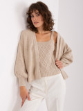 Beige Two-Piece Set with Top