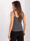 Dark Gray Set with Short Cardigan
