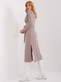 Elegant Midi Dress in Beige
