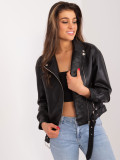 Stylish Black Eco-Leather Jacket