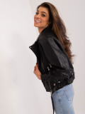 Stylish Black Eco-Leather Jacket