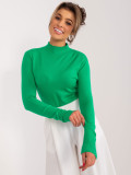 Green Turtleneck Sweater