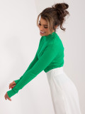 Green Turtleneck Sweater