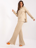 Beige Long Sleeve Set
