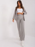 Elegant Gray High-Waisted Pants