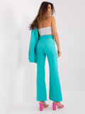 Elegant Turquoise Pants