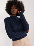Elegant Blue Sweater with Long Sleeves