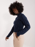 Elegant Blue Sweater with Long Sleeves