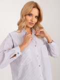 White Striped Long Sleeve Shirt