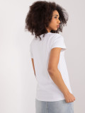 White Blouse with Application and Embroidery