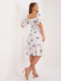 Floral Midi Dress with Short Sleeves