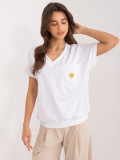White Short Sleeve Blouse