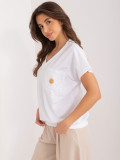 White Short Sleeve Blouse