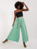 Comfortable Palazzo Pants in Pistachio Color