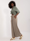 Stylish Palazzo Pants in Khaki