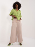 Beige Palazzo Pants