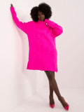 Stylish Fluorescent Pink Dress