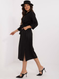Elegant Black Flared Dress