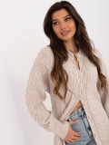 Beige Long Sleeve Sweater
