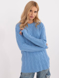 Blue Long Sleeve Sweater