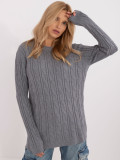 Stylish Gray Sweater with Long Sleeves