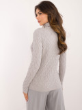 Gray Turtleneck Sweater