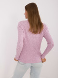 Elegant Purple Sweater with Turtleneck