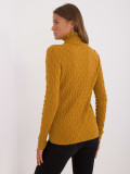 Stylish Yellow Sweater with Turtleneck