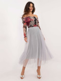 Elegant Midi Tulle Skirt
