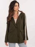 Stylish Khaki Blazer with Hood