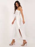 Elegant Flared Dress in Ecru